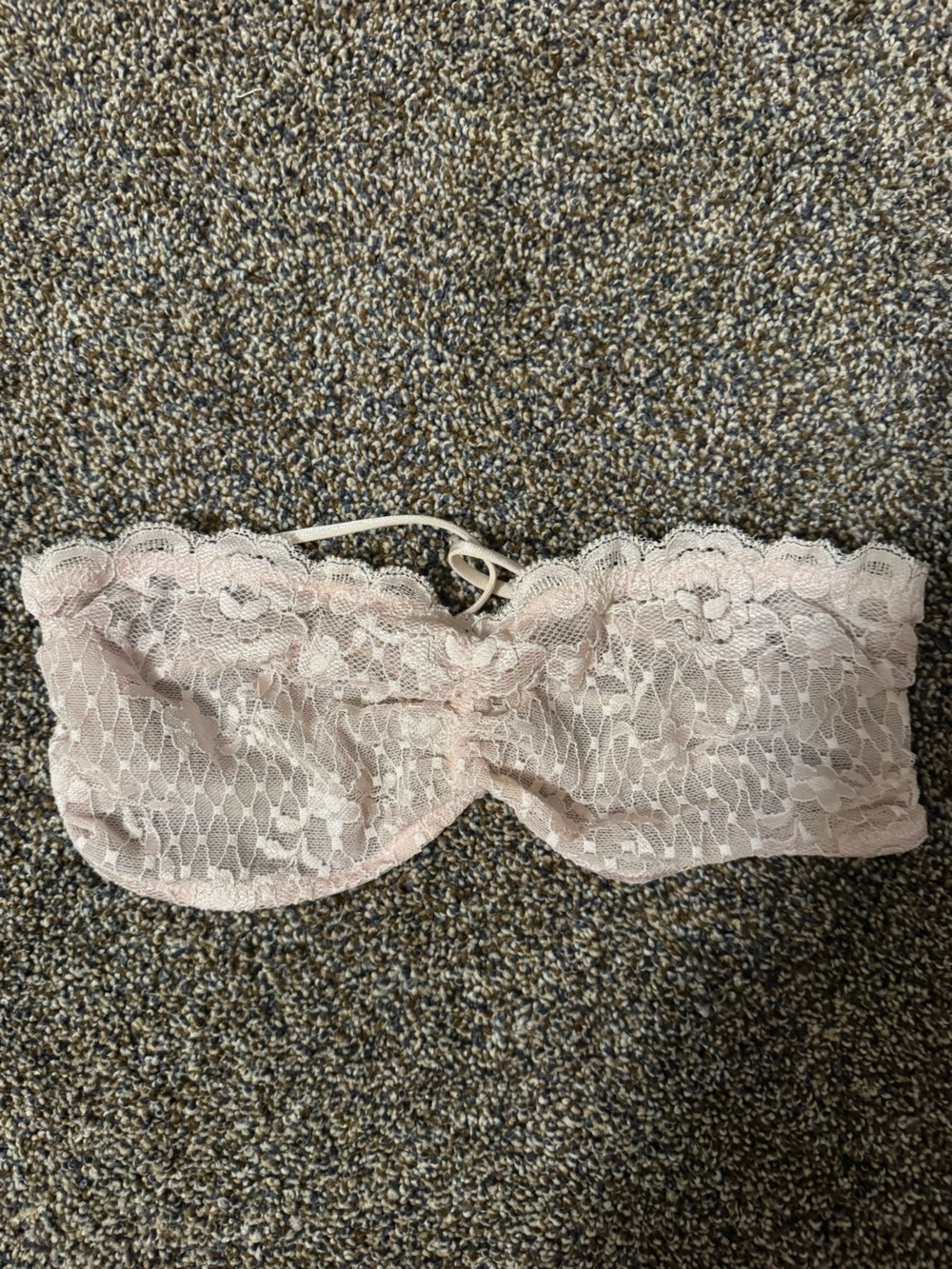 Free People blush lace bandeau bralette
